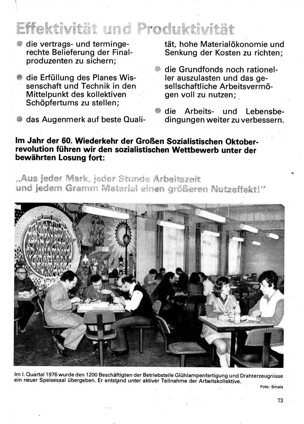 Neuer Weg (NW), Organ des Zentralkomitees (ZK) der SED (Sozialistische Einheitspartei Deutschlands) für Fragen des Parteilebens, 32. Jahrgang [Deutsche Demokratische Republik (DDR)] 1977, Seite 73 (NW ZK SED DDR 1977, S. 73)