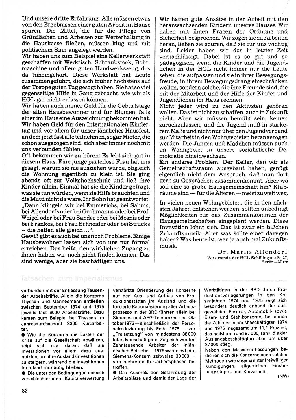 Neuer Weg (NW), Organ des Zentralkomitees (ZK) der SED (Sozialistische Einheitspartei Deutschlands) für Fragen des Parteilebens, 32. Jahrgang [Deutsche Demokratische Republik (DDR)] 1977, Seite 82 (NW ZK SED DDR 1977, S. 82)