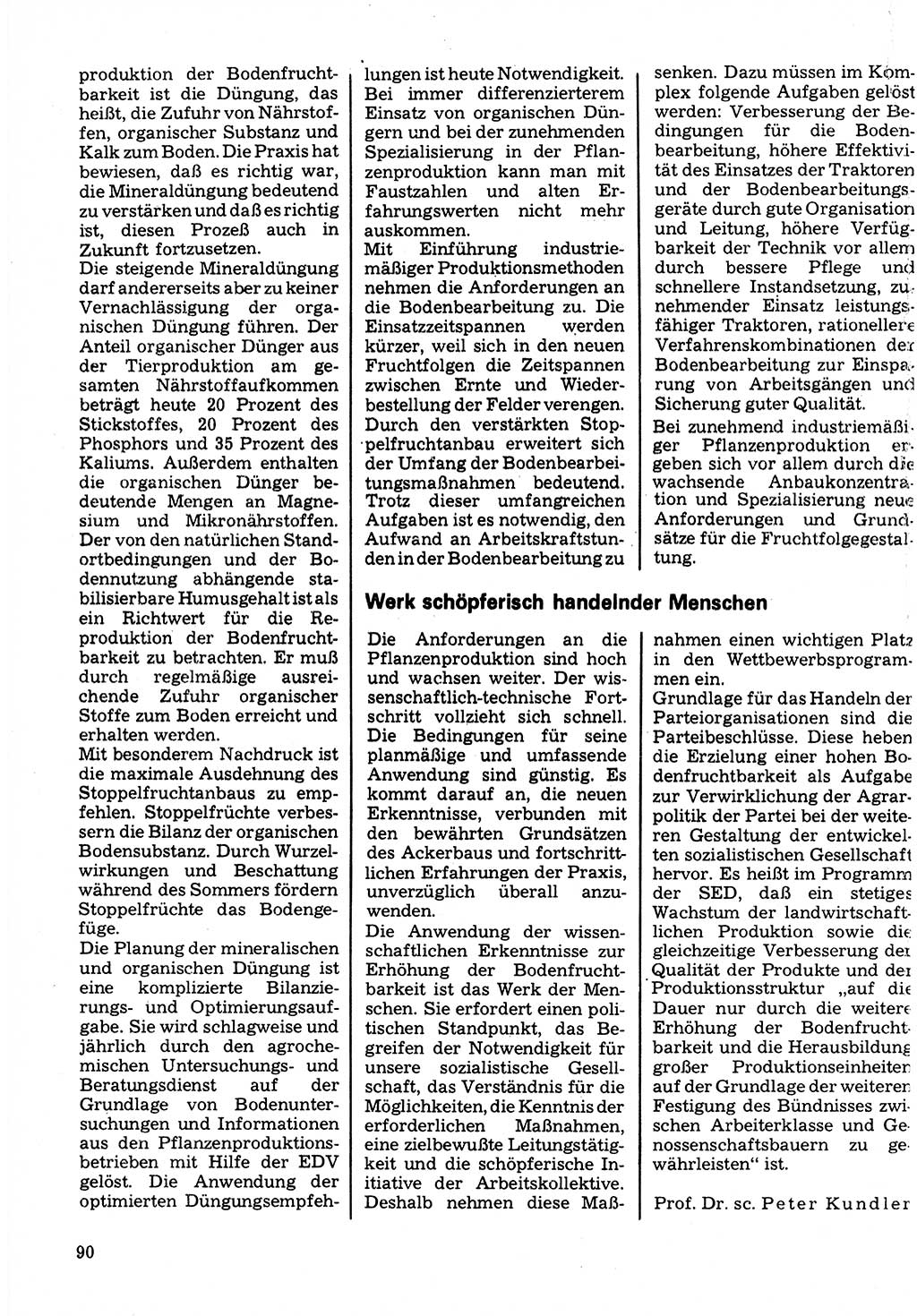 Neuer Weg (NW), Organ des Zentralkomitees (ZK) der SED (Sozialistische Einheitspartei Deutschlands) für Fragen des Parteilebens, 32. Jahrgang [Deutsche Demokratische Republik (DDR)] 1977, Seite 90 (NW ZK SED DDR 1977, S. 90)