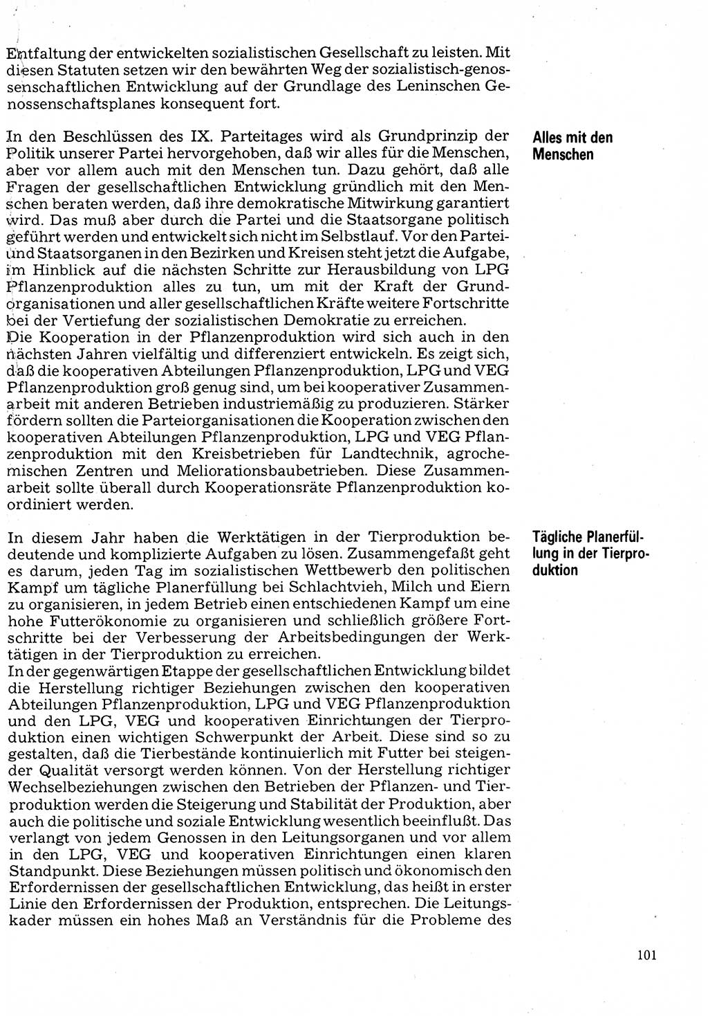 Neuer Weg (NW), Organ des Zentralkomitees (ZK) der SED (Sozialistische Einheitspartei Deutschlands) für Fragen des Parteilebens, 32. Jahrgang [Deutsche Demokratische Republik (DDR)] 1977, Seite 101 (NW ZK SED DDR 1977, S. 101)