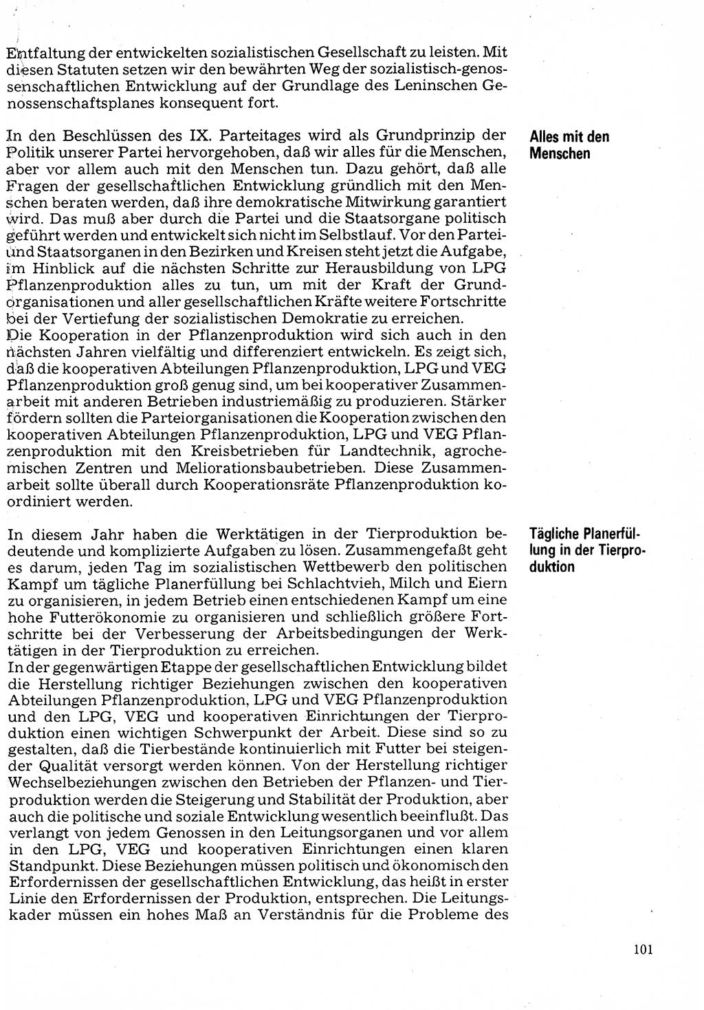 Neuer Weg (NW), Organ des Zentralkomitees (ZK) der SED (Sozialistische Einheitspartei Deutschlands) für Fragen des Parteilebens, 32. Jahrgang [Deutsche Demokratische Republik (DDR)] 1977, Seite 101 (NW ZK SED DDR 1977, S. 101)