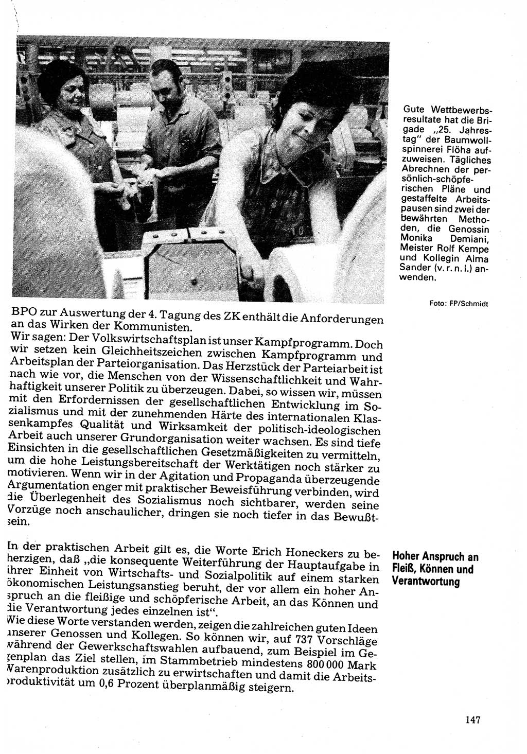 Neuer Weg (NW), Organ des Zentralkomitees (ZK) der SED (Sozialistische Einheitspartei Deutschlands) für Fragen des Parteilebens, 32. Jahrgang [Deutsche Demokratische Republik (DDR)] 1977, Seite 147 (NW ZK SED DDR 1977, S. 147)