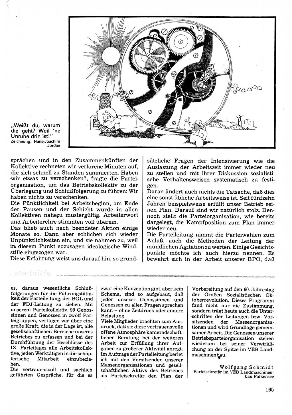 Neuer Weg (NW), Organ des Zentralkomitees (ZK) der SED (Sozialistische Einheitspartei Deutschlands) für Fragen des Parteilebens, 32. Jahrgang [Deutsche Demokratische Republik (DDR)] 1977, Seite 165 (NW ZK SED DDR 1977, S. 165)