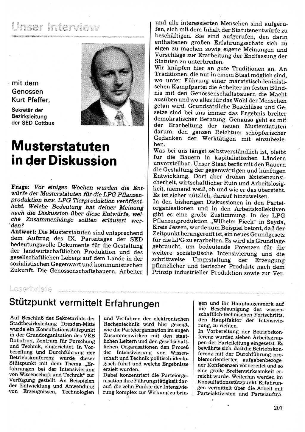 Neuer Weg (NW), Organ des Zentralkomitees (ZK) der SED (Sozialistische Einheitspartei Deutschlands) für Fragen des Parteilebens, 32. Jahrgang [Deutsche Demokratische Republik (DDR)] 1977, Seite 207 (NW ZK SED DDR 1977, S. 207)