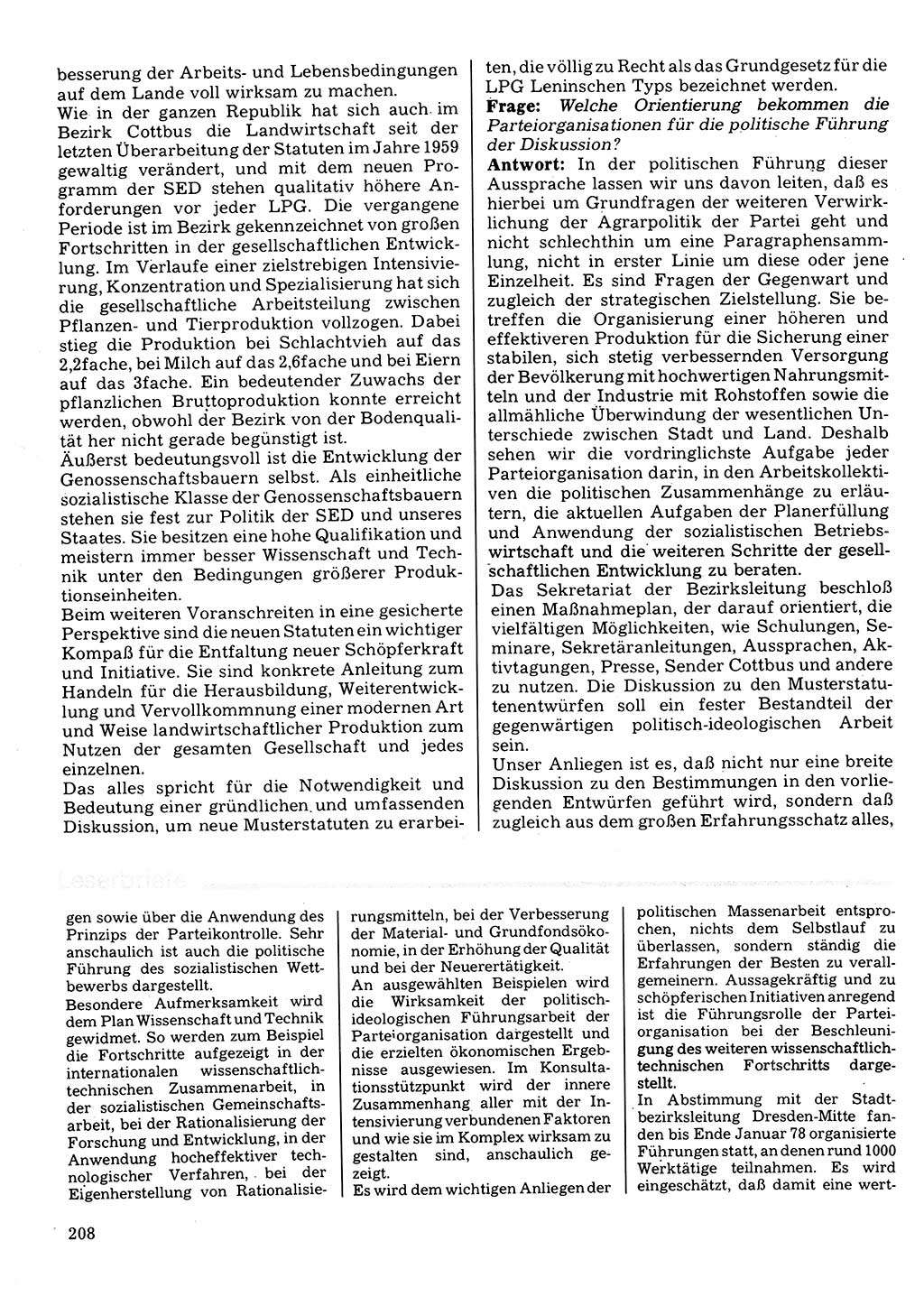 Neuer Weg (NW), Organ des Zentralkomitees (ZK) der SED (Sozialistische Einheitspartei Deutschlands) für Fragen des Parteilebens, 32. Jahrgang [Deutsche Demokratische Republik (DDR)] 1977, Seite 208 (NW ZK SED DDR 1977, S. 208)