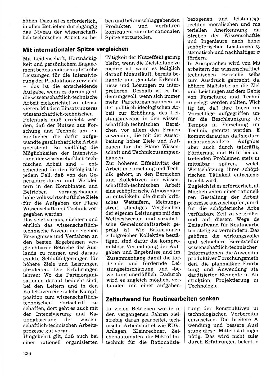 Neuer Weg (NW), Organ des Zentralkomitees (ZK) der SED (Sozialistische Einheitspartei Deutschlands) für Fragen des Parteilebens, 32. Jahrgang [Deutsche Demokratische Republik (DDR)] 1977, Seite 236 (NW ZK SED DDR 1977, S. 236)