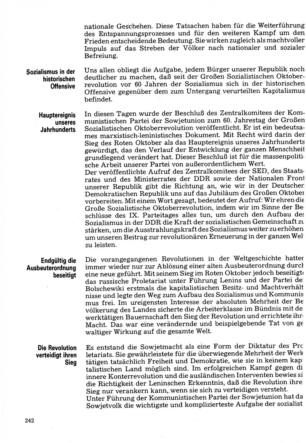 Neuer Weg (NW), Organ des Zentralkomitees (ZK) der SED (Sozialistische Einheitspartei Deutschlands) für Fragen des Parteilebens, 32. Jahrgang [Deutsche Demokratische Republik (DDR)] 1977, Seite 242 (NW ZK SED DDR 1977, S. 242)