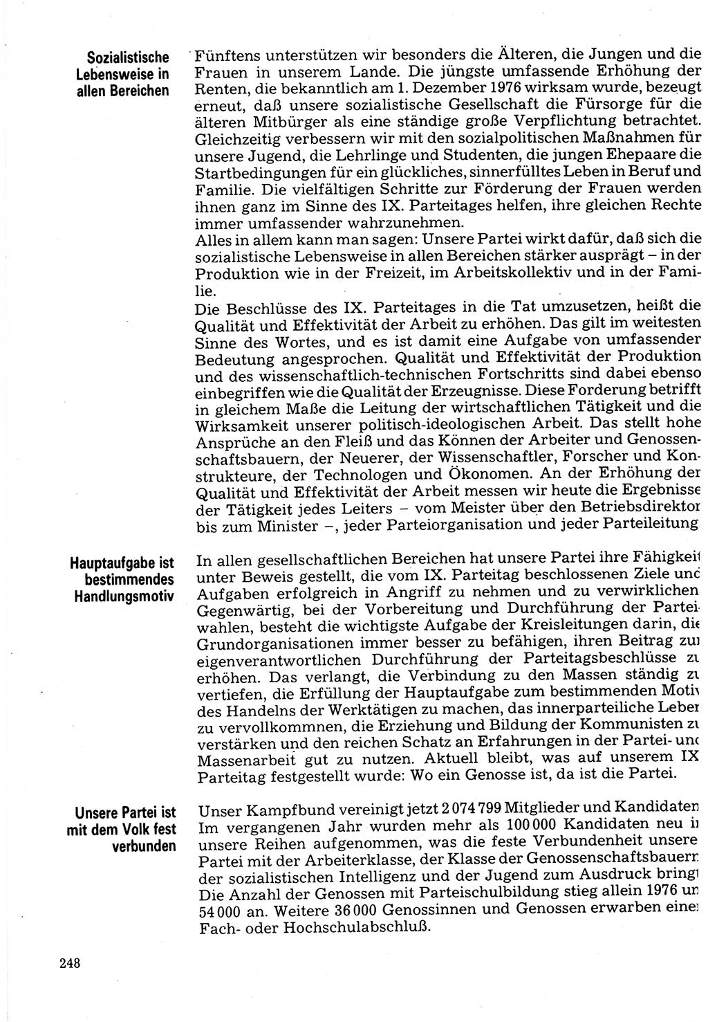 Neuer Weg (NW), Organ des Zentralkomitees (ZK) der SED (Sozialistische Einheitspartei Deutschlands) für Fragen des Parteilebens, 32. Jahrgang [Deutsche Demokratische Republik (DDR)] 1977, Seite 248 (NW ZK SED DDR 1977, S. 248)