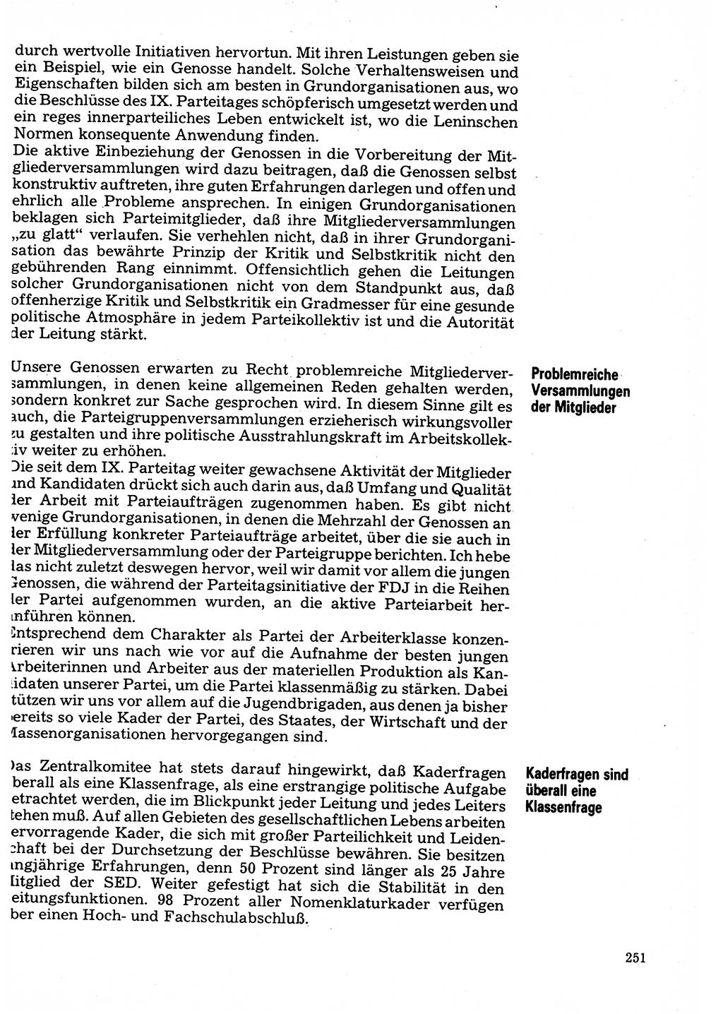 Neuer Weg (NW), Organ des Zentralkomitees (ZK) der SED (Sozialistische Einheitspartei Deutschlands) für Fragen des Parteilebens, 32. Jahrgang [Deutsche Demokratische Republik (DDR)] 1977, Seite 251 (NW ZK SED DDR 1977, S. 251)