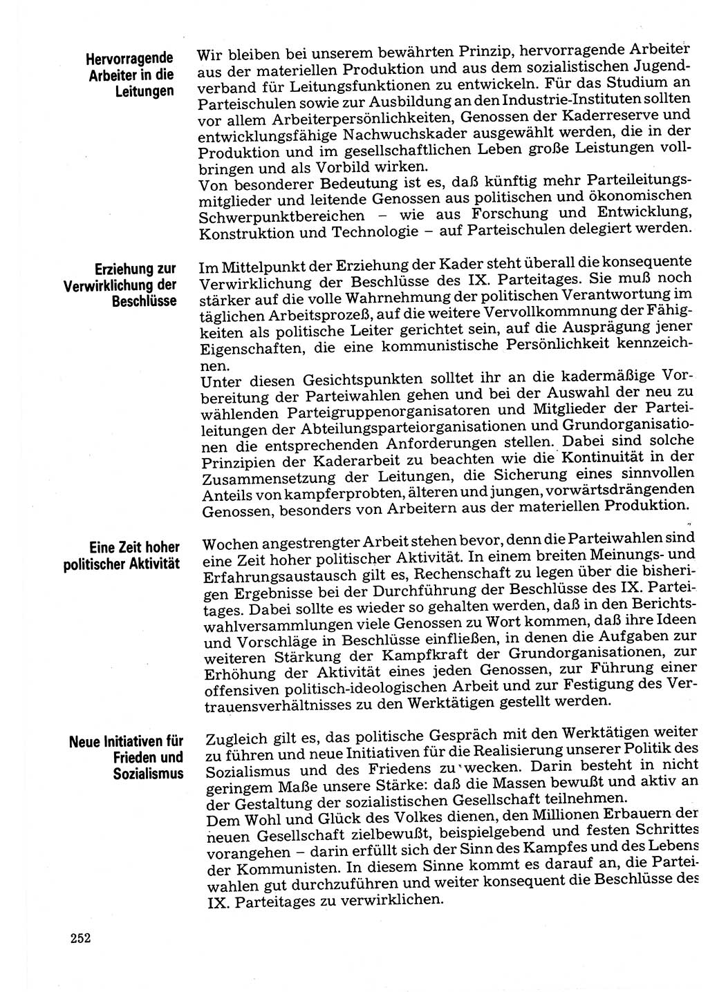 Neuer Weg (NW), Organ des Zentralkomitees (ZK) der SED (Sozialistische Einheitspartei Deutschlands) für Fragen des Parteilebens, 32. Jahrgang [Deutsche Demokratische Republik (DDR)] 1977, Seite 252 (NW ZK SED DDR 1977, S. 252)