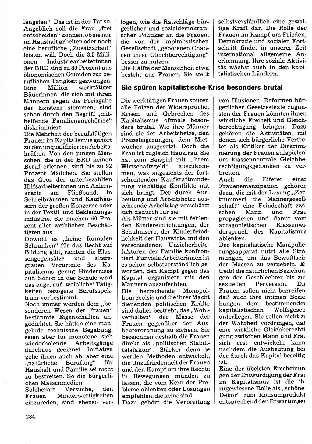 Neuer Weg (NW), Organ des Zentralkomitees (ZK) der SED (Sozialistische Einheitspartei Deutschlands) für Fragen des Parteilebens, 32. Jahrgang [Deutsche Demokratische Republik (DDR)] 1977, Seite 284 (NW ZK SED DDR 1977, S. 284)