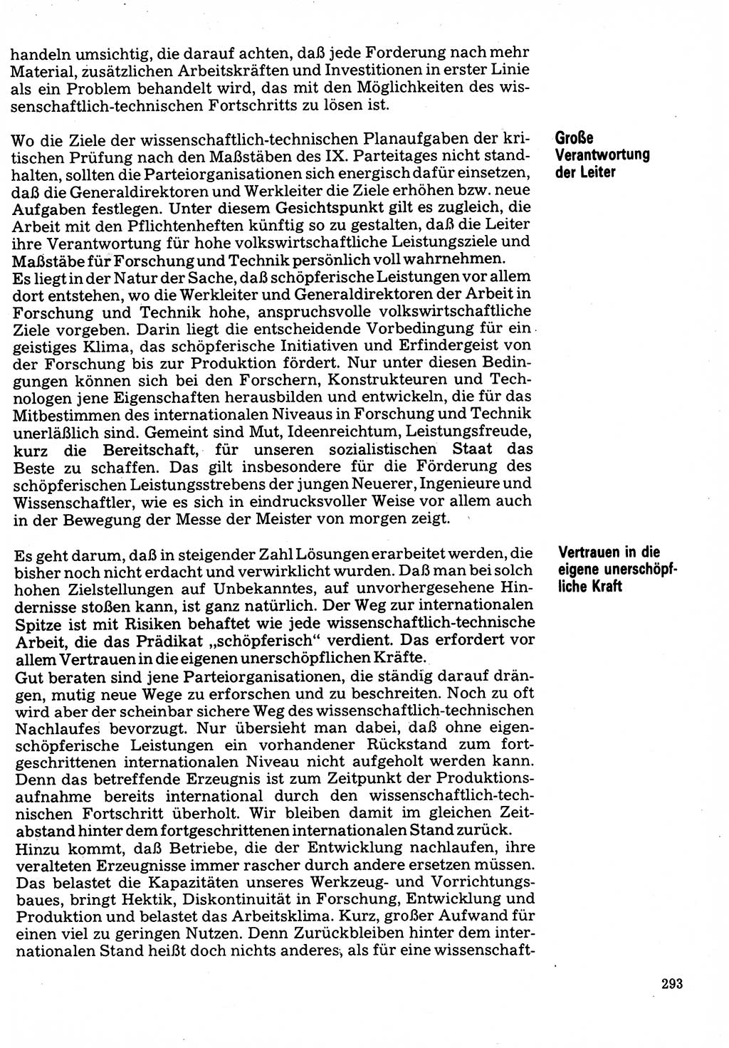Neuer Weg (NW), Organ des Zentralkomitees (ZK) der SED (Sozialistische Einheitspartei Deutschlands) für Fragen des Parteilebens, 32. Jahrgang [Deutsche Demokratische Republik (DDR)] 1977, Seite 293 (NW ZK SED DDR 1977, S. 293)