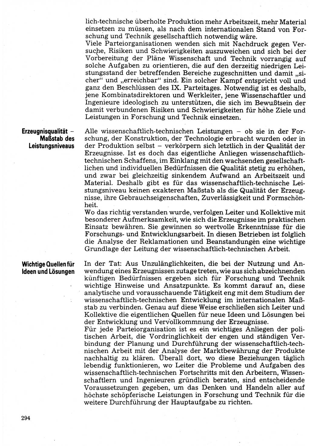 Neuer Weg (NW), Organ des Zentralkomitees (ZK) der SED (Sozialistische Einheitspartei Deutschlands) für Fragen des Parteilebens, 32. Jahrgang [Deutsche Demokratische Republik (DDR)] 1977, Seite 294 (NW ZK SED DDR 1977, S. 294)