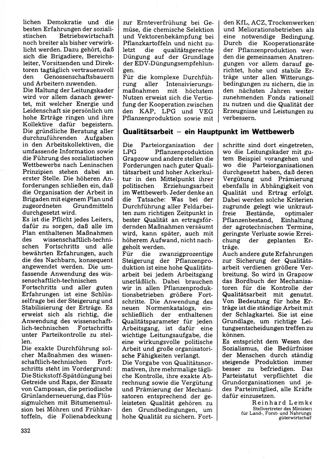 Neuer Weg (NW), Organ des Zentralkomitees (ZK) der SED (Sozialistische Einheitspartei Deutschlands) für Fragen des Parteilebens, 32. Jahrgang [Deutsche Demokratische Republik (DDR)] 1977, Seite 332 (NW ZK SED DDR 1977, S. 332)