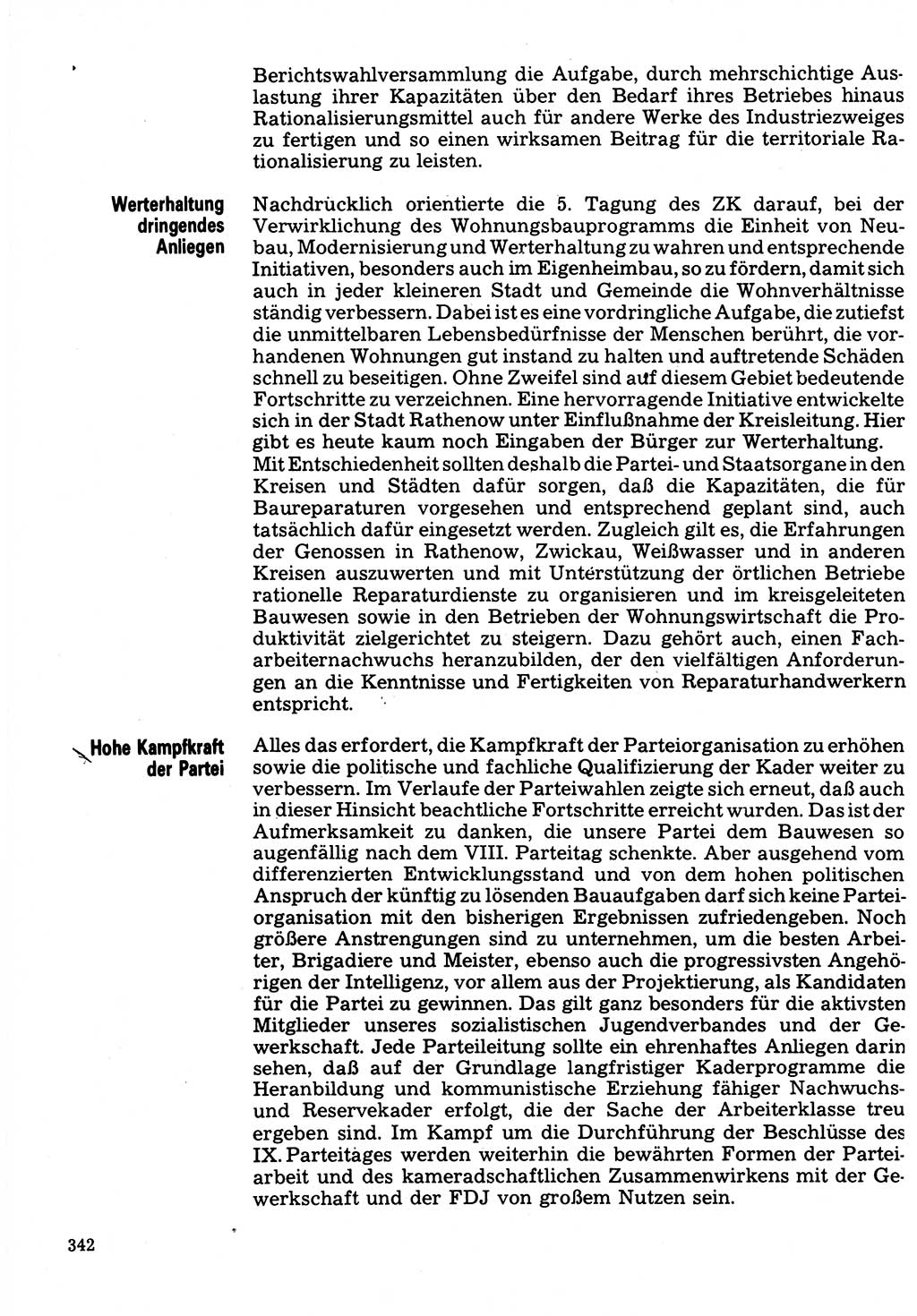 Neuer Weg (NW), Organ des Zentralkomitees (ZK) der SED (Sozialistische Einheitspartei Deutschlands) für Fragen des Parteilebens, 32. Jahrgang [Deutsche Demokratische Republik (DDR)] 1977, Seite 342 (NW ZK SED DDR 1977, S. 342)