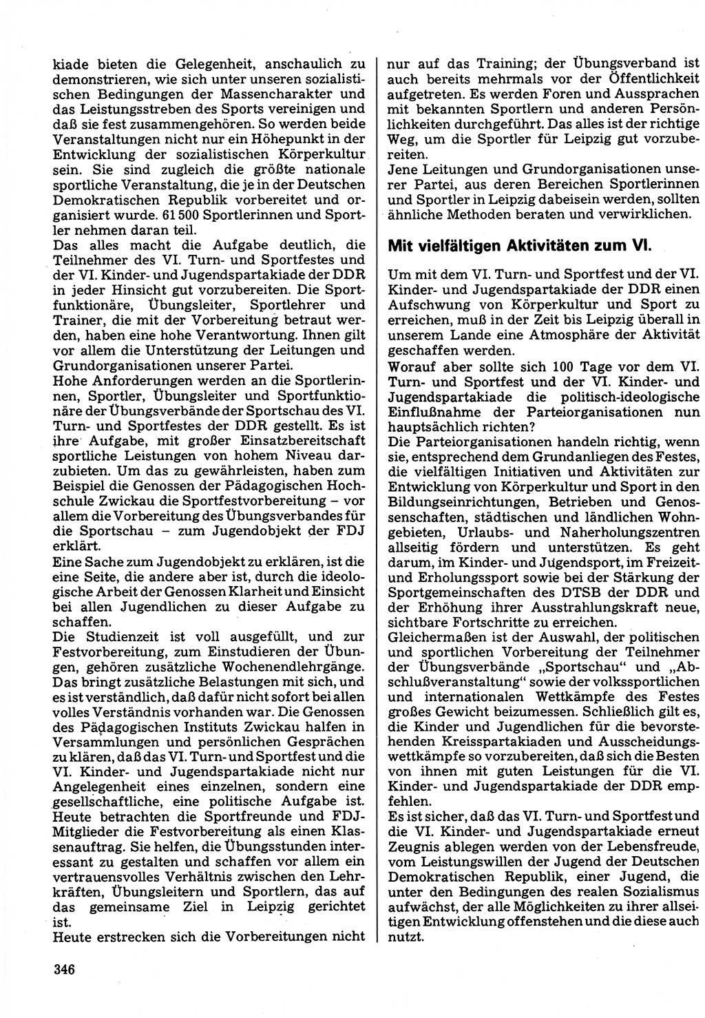 Neuer Weg (NW), Organ des Zentralkomitees (ZK) der SED (Sozialistische Einheitspartei Deutschlands) für Fragen des Parteilebens, 32. Jahrgang [Deutsche Demokratische Republik (DDR)] 1977, Seite 346 (NW ZK SED DDR 1977, S. 346)