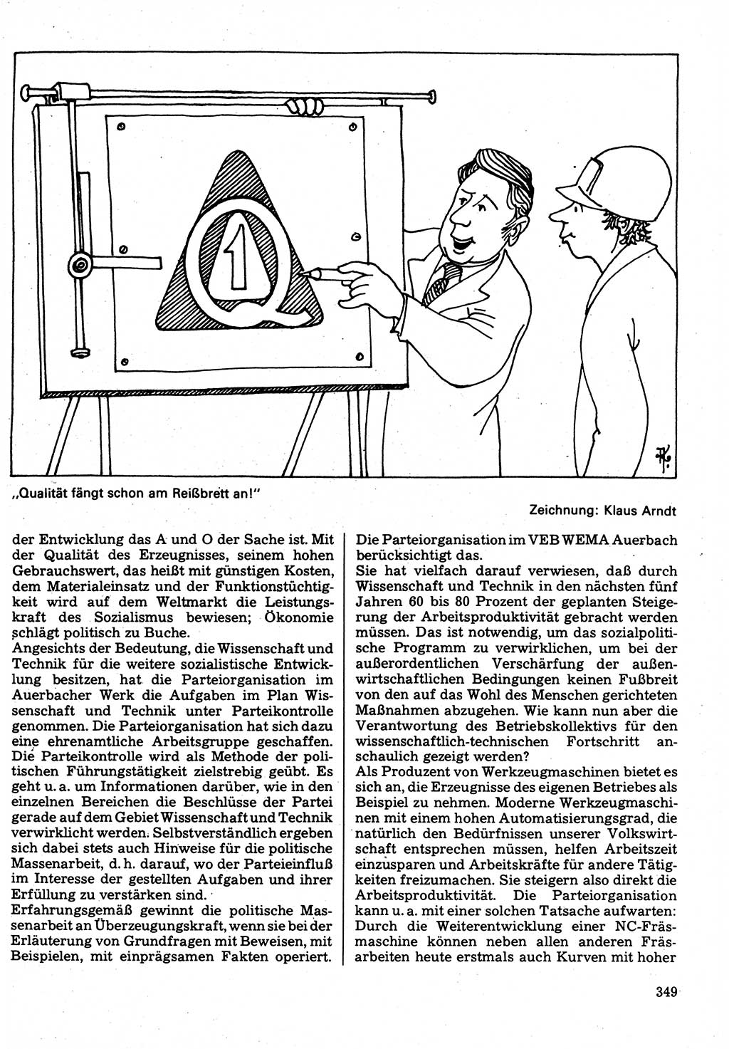 Neuer Weg (NW), Organ des Zentralkomitees (ZK) der SED (Sozialistische Einheitspartei Deutschlands) für Fragen des Parteilebens, 32. Jahrgang [Deutsche Demokratische Republik (DDR)] 1977, Seite 349 (NW ZK SED DDR 1977, S. 349)