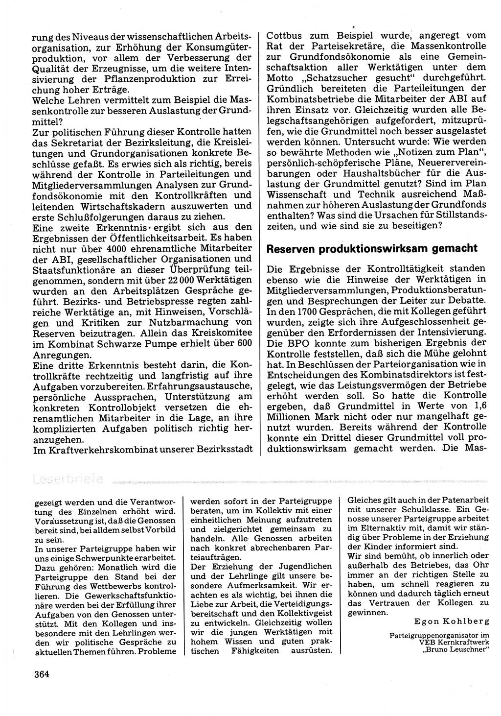 Neuer Weg (NW), Organ des Zentralkomitees (ZK) der SED (Sozialistische Einheitspartei Deutschlands) für Fragen des Parteilebens, 32. Jahrgang [Deutsche Demokratische Republik (DDR)] 1977, Seite 364 (NW ZK SED DDR 1977, S. 364)