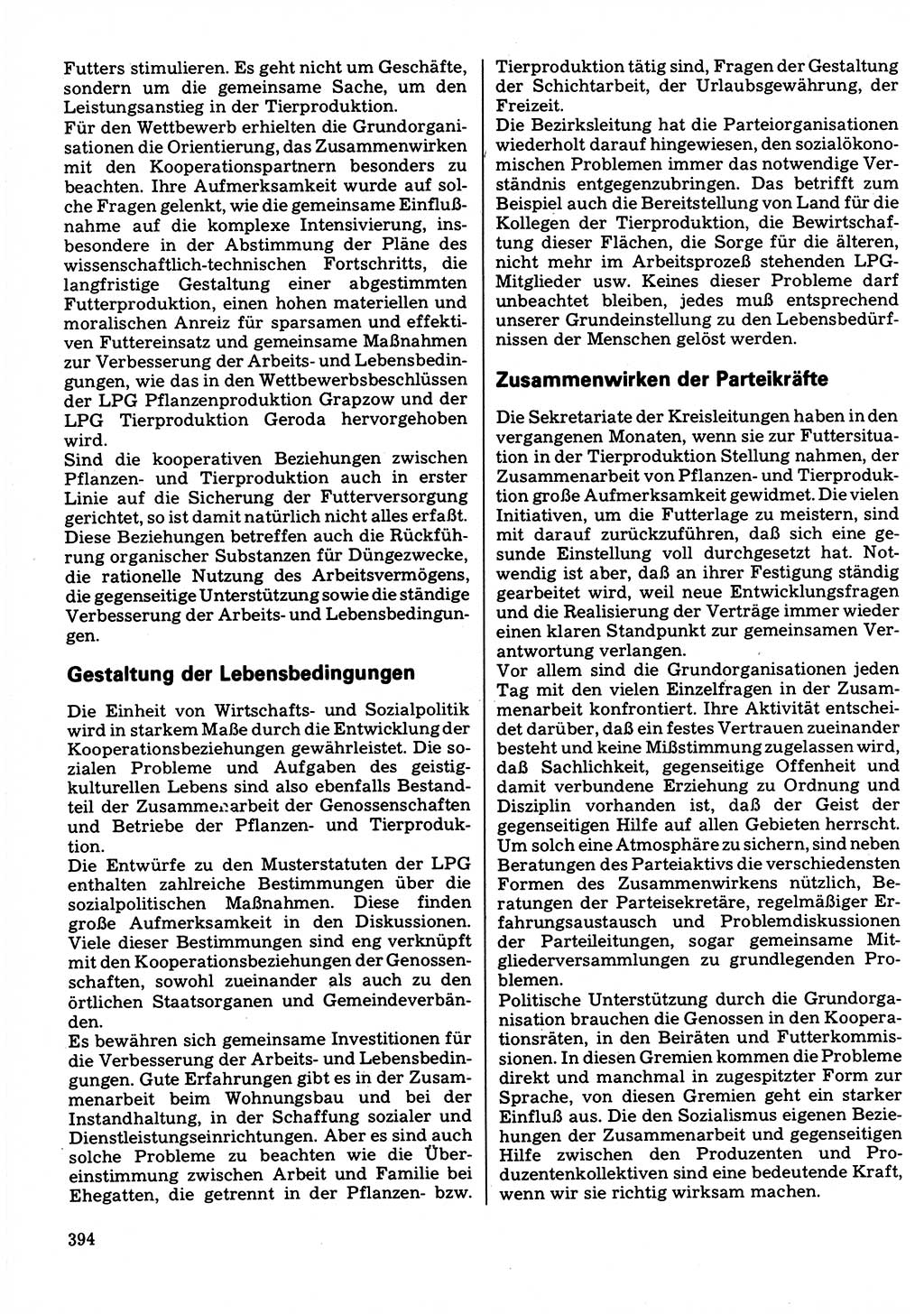 Neuer Weg (NW), Organ des Zentralkomitees (ZK) der SED (Sozialistische Einheitspartei Deutschlands) für Fragen des Parteilebens, 32. Jahrgang [Deutsche Demokratische Republik (DDR)] 1977, Seite 394 (NW ZK SED DDR 1977, S. 394)