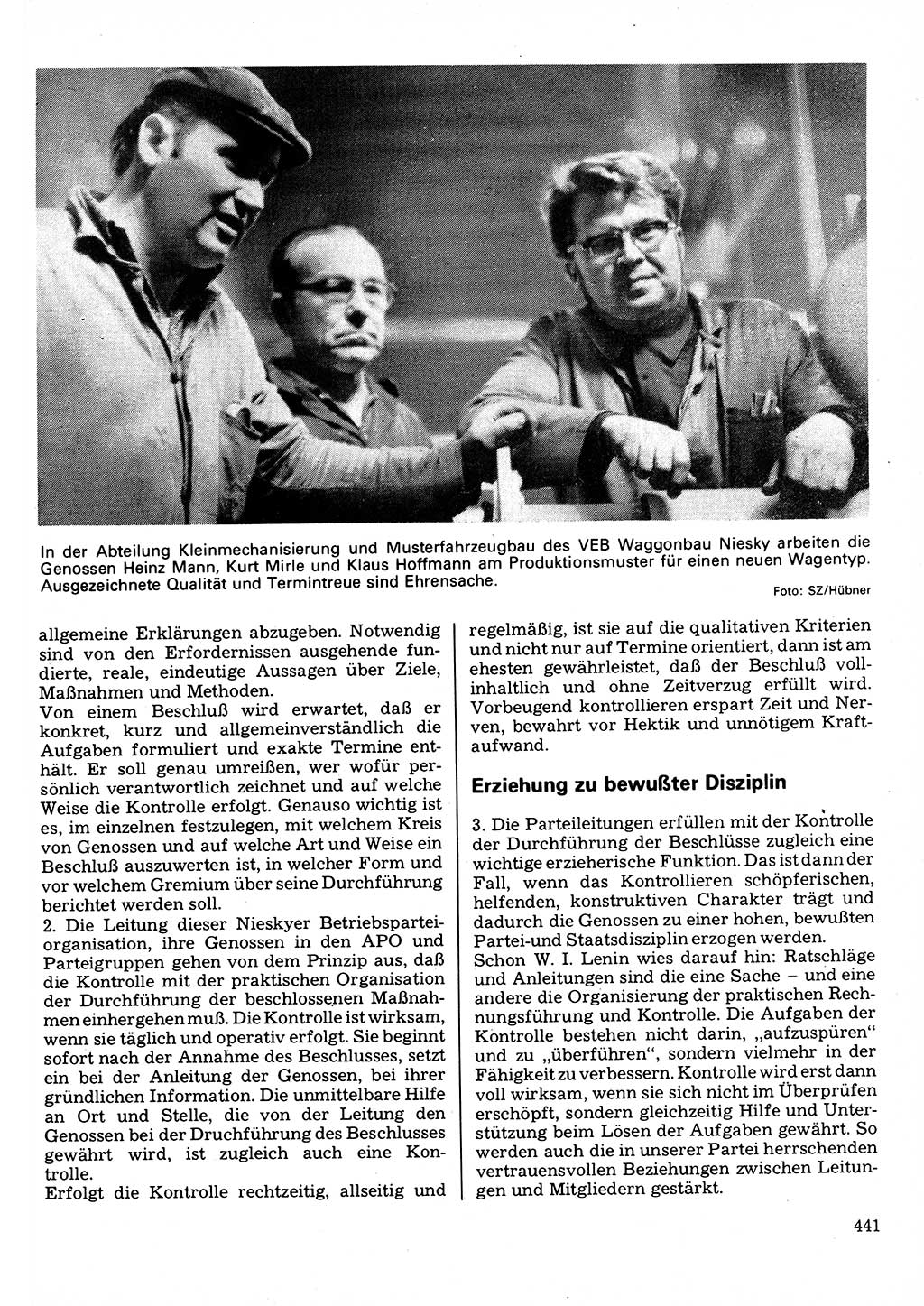 Neuer Weg (NW), Organ des Zentralkomitees (ZK) der SED (Sozialistische Einheitspartei Deutschlands) für Fragen des Parteilebens, 32. Jahrgang [Deutsche Demokratische Republik (DDR)] 1977, Seite 441 (NW ZK SED DDR 1977, S. 441)