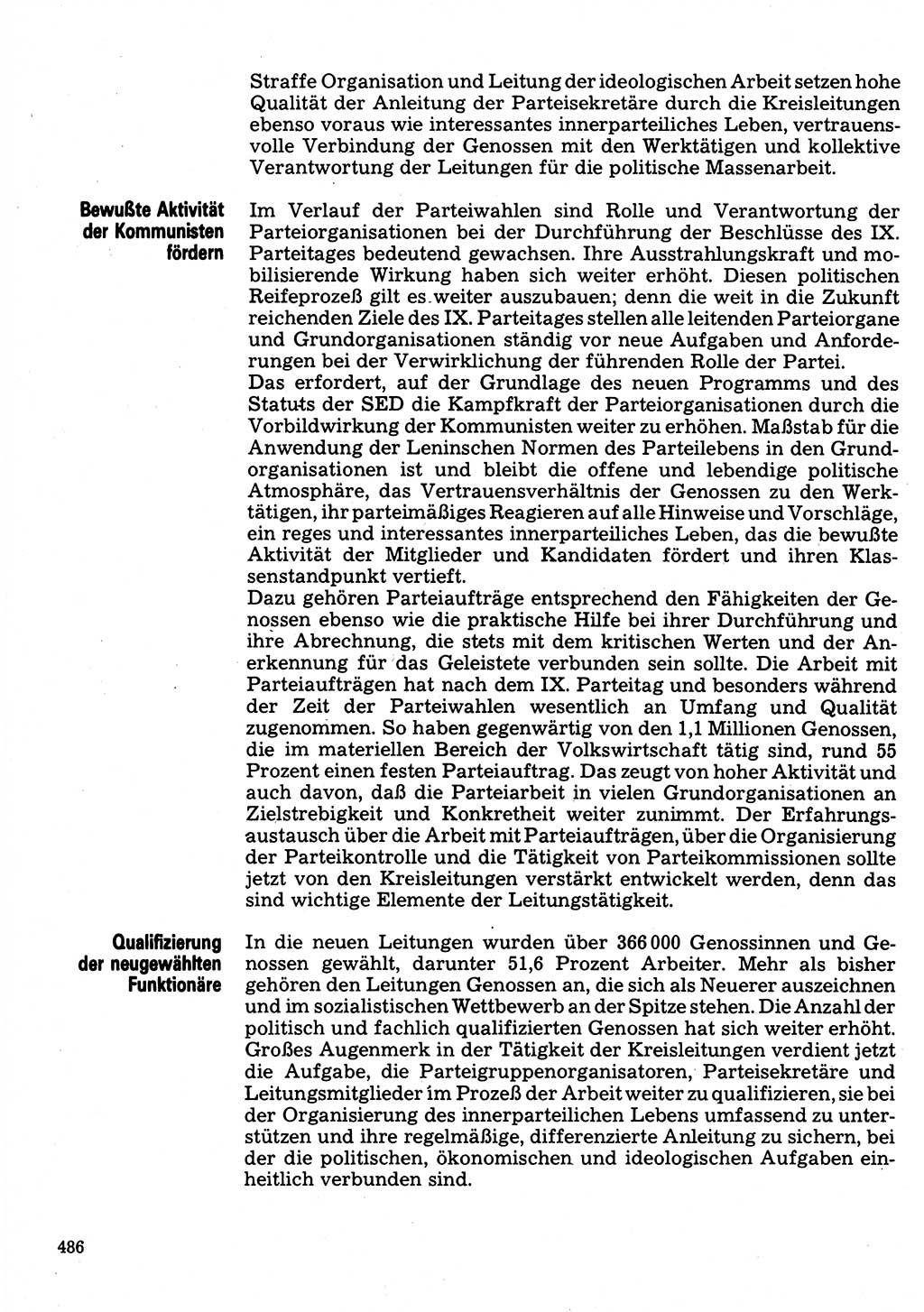 Neuer Weg (NW), Organ des Zentralkomitees (ZK) der SED (Sozialistische Einheitspartei Deutschlands) für Fragen des Parteilebens, 32. Jahrgang [Deutsche Demokratische Republik (DDR)] 1977, Seite 486 (NW ZK SED DDR 1977, S. 486)