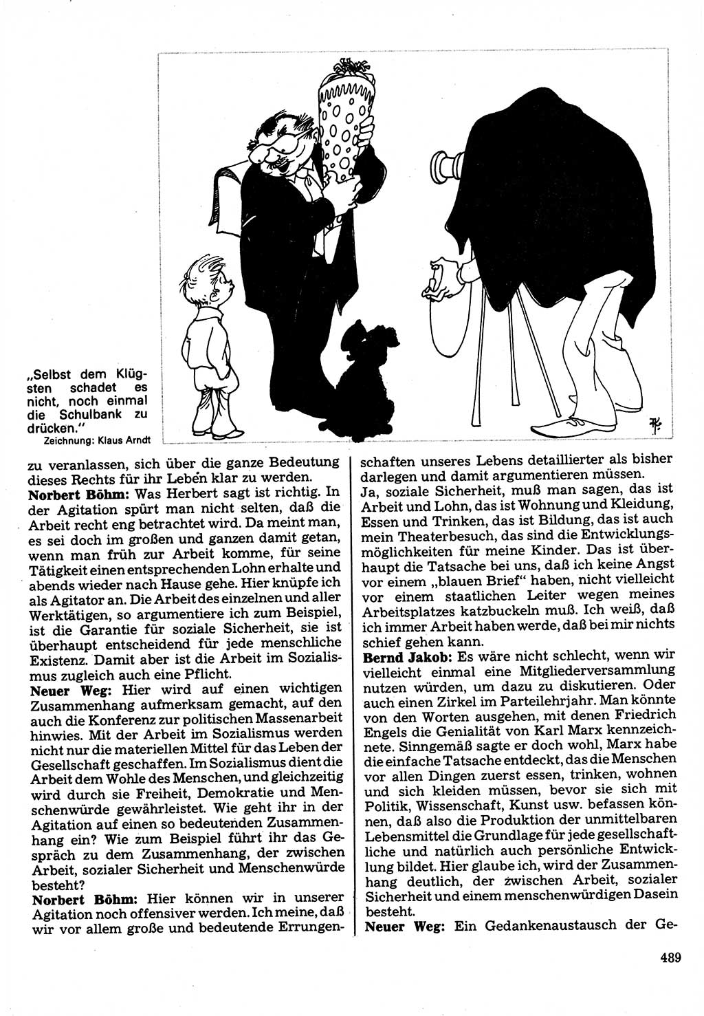 Neuer Weg (NW), Organ des Zentralkomitees (ZK) der SED (Sozialistische Einheitspartei Deutschlands) für Fragen des Parteilebens, 32. Jahrgang [Deutsche Demokratische Republik (DDR)] 1977, Seite 489 (NW ZK SED DDR 1977, S. 489)