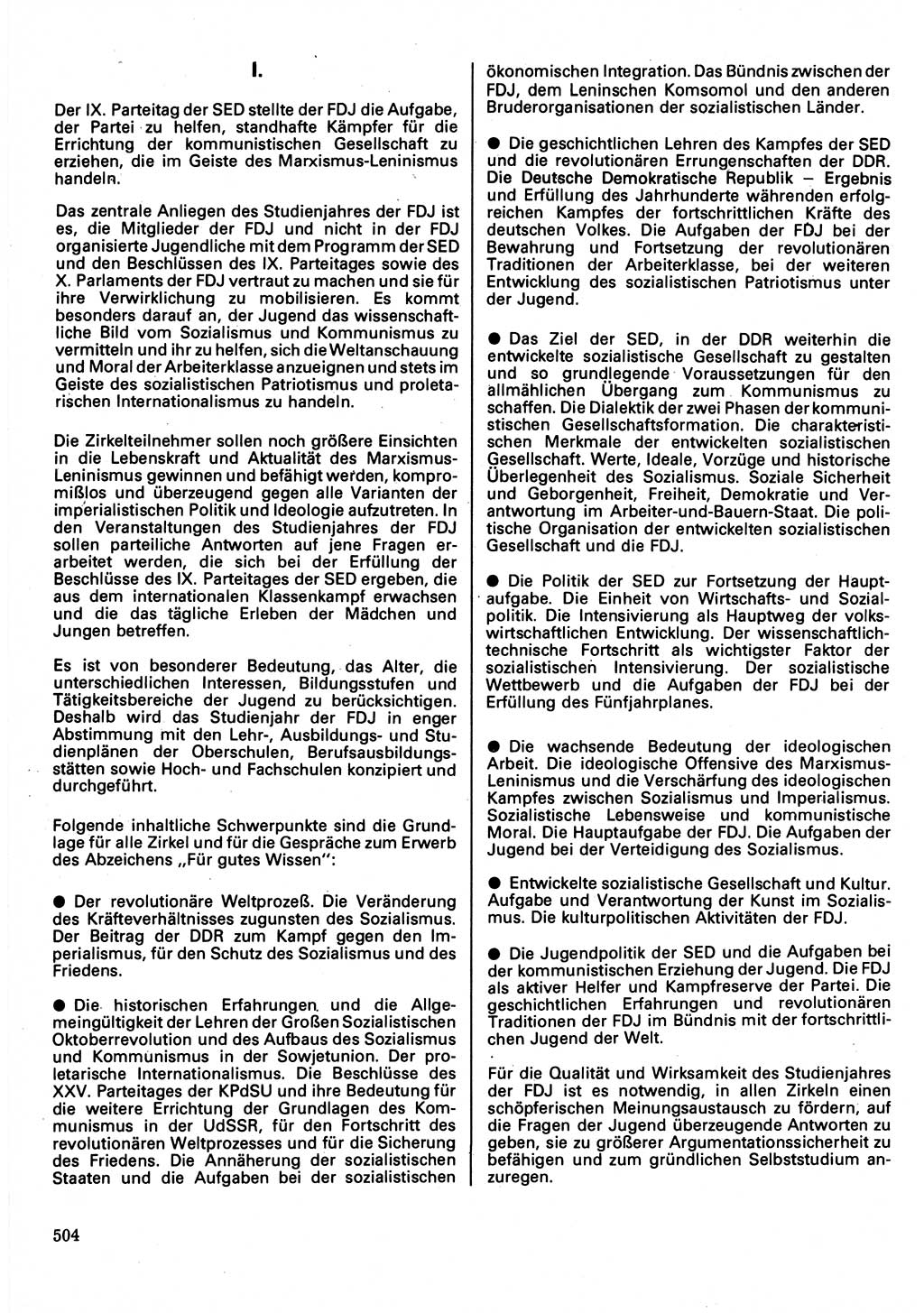 Neuer Weg (NW), Organ des Zentralkomitees (ZK) der SED (Sozialistische Einheitspartei Deutschlands) für Fragen des Parteilebens, 32. Jahrgang [Deutsche Demokratische Republik (DDR)] 1977, Seite 504 (NW ZK SED DDR 1977, S. 504)