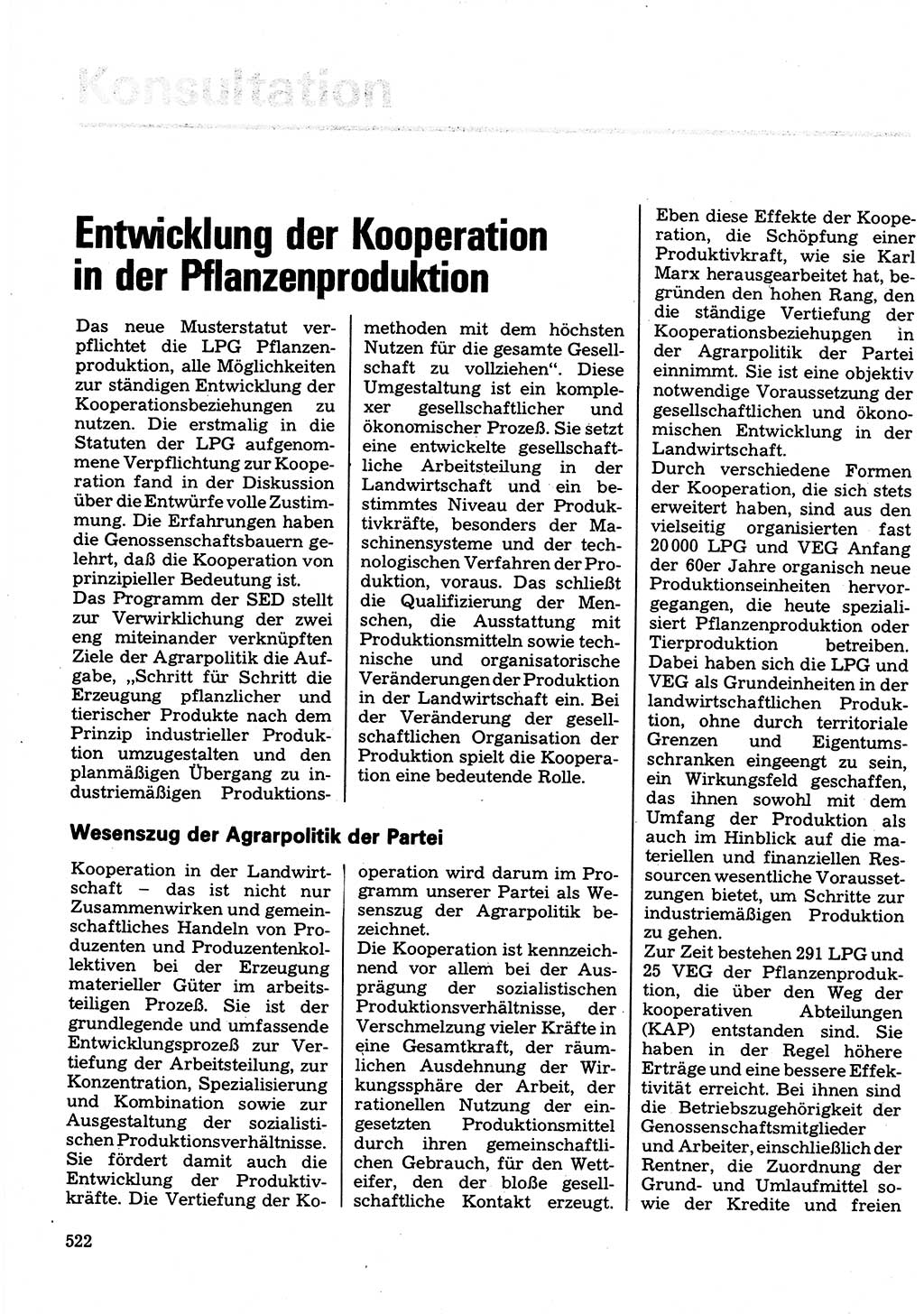 Neuer Weg (NW), Organ des Zentralkomitees (ZK) der SED (Sozialistische Einheitspartei Deutschlands) für Fragen des Parteilebens, 32. Jahrgang [Deutsche Demokratische Republik (DDR)] 1977, Seite 522 (NW ZK SED DDR 1977, S. 522)