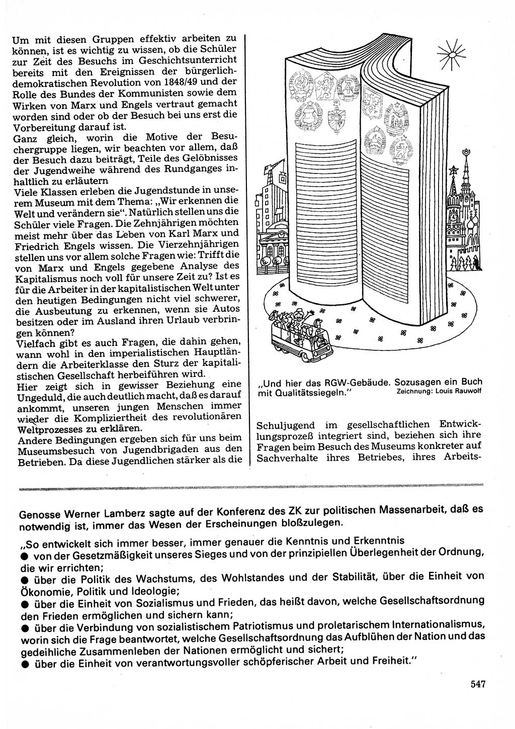 Neuer Weg (NW), Organ des Zentralkomitees (ZK) der SED (Sozialistische Einheitspartei Deutschlands) für Fragen des Parteilebens, 32. Jahrgang [Deutsche Demokratische Republik (DDR)] 1977, Seite 547 (NW ZK SED DDR 1977, S. 547)