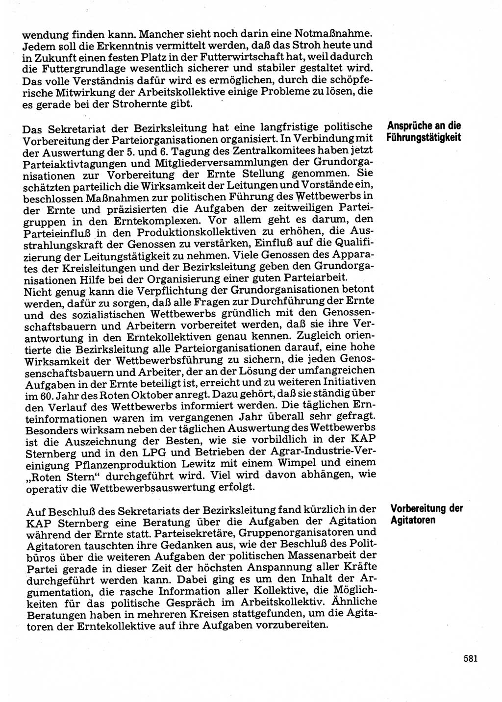 Neuer Weg (NW), Organ des Zentralkomitees (ZK) der SED (Sozialistische Einheitspartei Deutschlands) für Fragen des Parteilebens, 32. Jahrgang [Deutsche Demokratische Republik (DDR)] 1977, Seite 581 (NW ZK SED DDR 1977, S. 581)