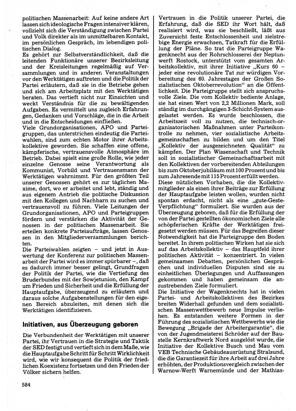 Neuer Weg (NW), Organ des Zentralkomitees (ZK) der SED (Sozialistische Einheitspartei Deutschlands) für Fragen des Parteilebens, 32. Jahrgang [Deutsche Demokratische Republik (DDR)] 1977, Seite 584 (NW ZK SED DDR 1977, S. 584)
