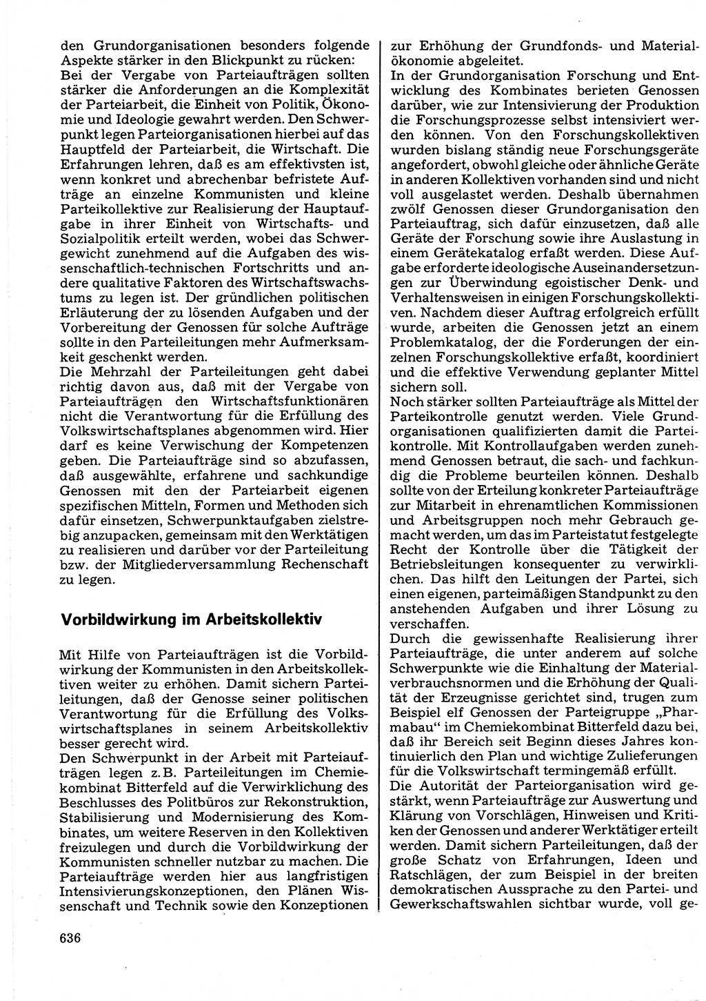 Neuer Weg (NW), Organ des Zentralkomitees (ZK) der SED (Sozialistische Einheitspartei Deutschlands) für Fragen des Parteilebens, 32. Jahrgang [Deutsche Demokratische Republik (DDR)] 1977, Seite 636 (NW ZK SED DDR 1977, S. 636)