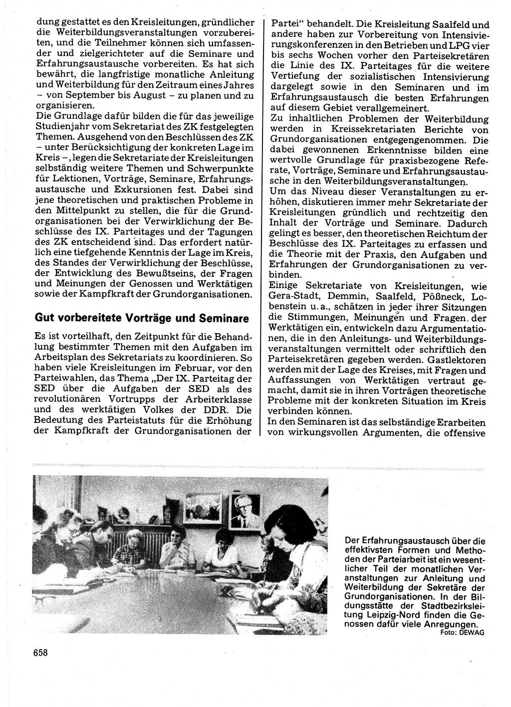 Neuer Weg (NW), Organ des Zentralkomitees (ZK) der SED (Sozialistische Einheitspartei Deutschlands) für Fragen des Parteilebens, 32. Jahrgang [Deutsche Demokratische Republik (DDR)] 1977, Seite 658 (NW ZK SED DDR 1977, S. 658)