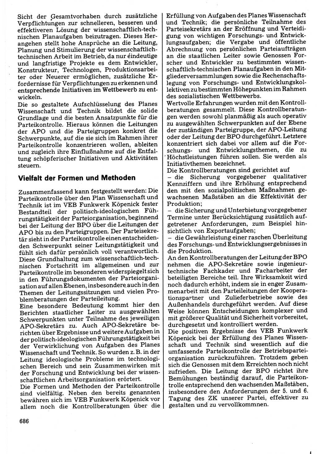 Neuer Weg (NW), Organ des Zentralkomitees (ZK) der SED (Sozialistische Einheitspartei Deutschlands) für Fragen des Parteilebens, 32. Jahrgang [Deutsche Demokratische Republik (DDR)] 1977, Seite 686 (NW ZK SED DDR 1977, S. 686)