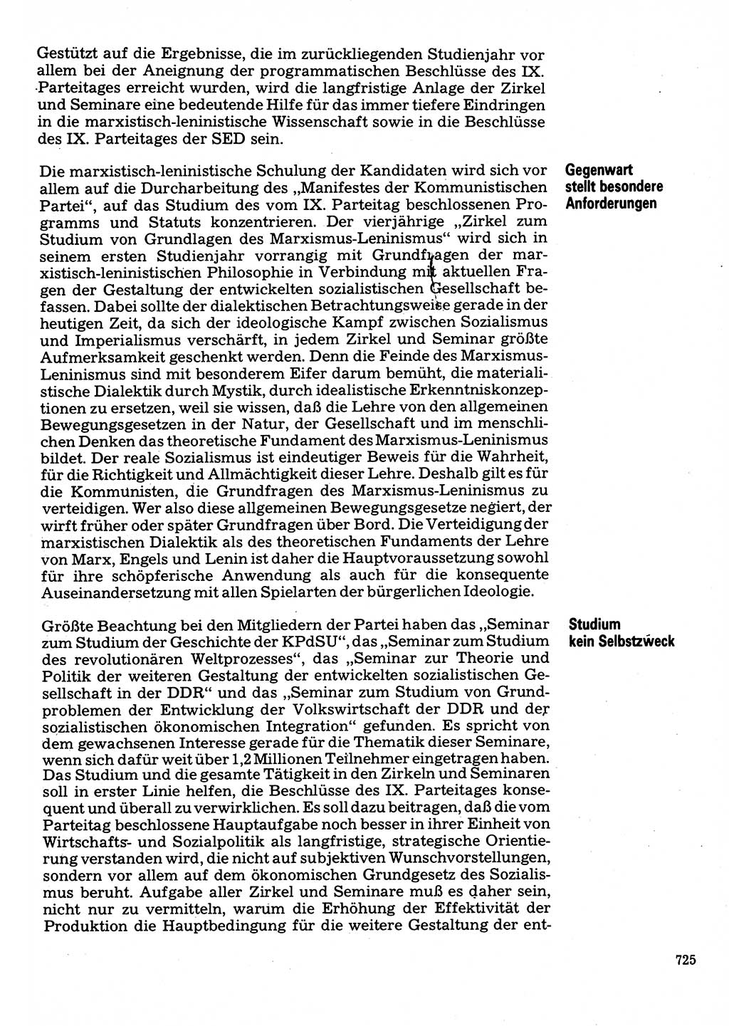 Neuer Weg (NW), Organ des Zentralkomitees (ZK) der SED (Sozialistische Einheitspartei Deutschlands) für Fragen des Parteilebens, 32. Jahrgang [Deutsche Demokratische Republik (DDR)] 1977, Seite 725 (NW ZK SED DDR 1977, S. 725)