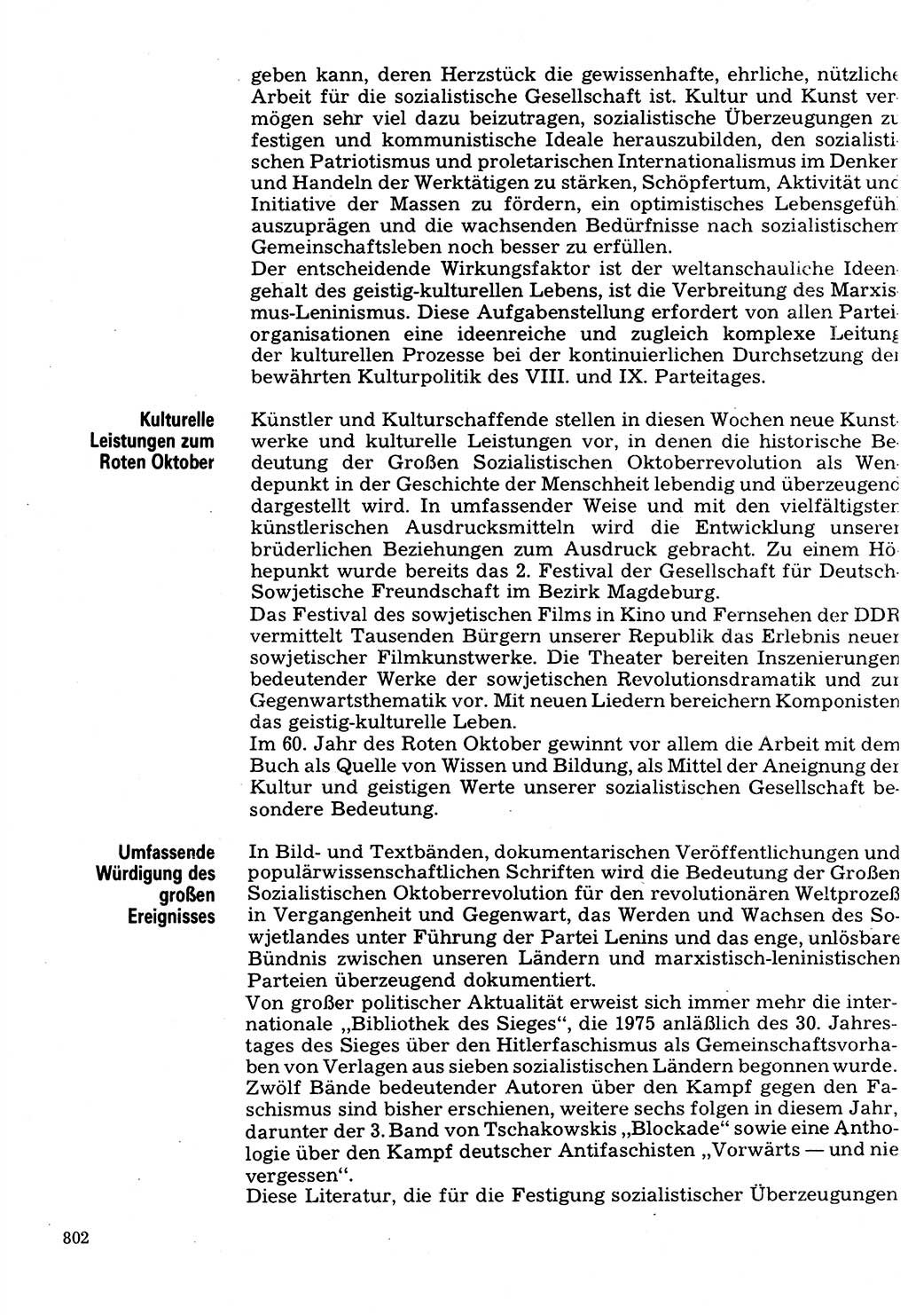 Neuer Weg (NW), Organ des Zentralkomitees (ZK) der SED (Sozialistische Einheitspartei Deutschlands) für Fragen des Parteilebens, 32. Jahrgang [Deutsche Demokratische Republik (DDR)] 1977, Seite 802 (NW ZK SED DDR 1977, S. 802)