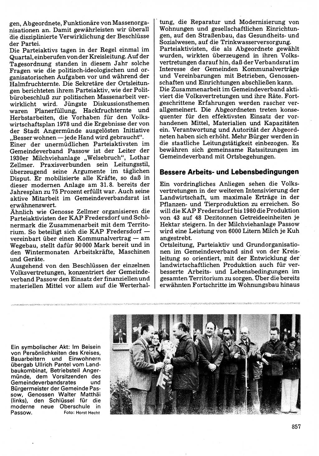 Neuer Weg (NW), Organ des Zentralkomitees (ZK) der SED (Sozialistische Einheitspartei Deutschlands) für Fragen des Parteilebens, 32. Jahrgang [Deutsche Demokratische Republik (DDR)] 1977, Seite 857 (NW ZK SED DDR 1977, S. 857)