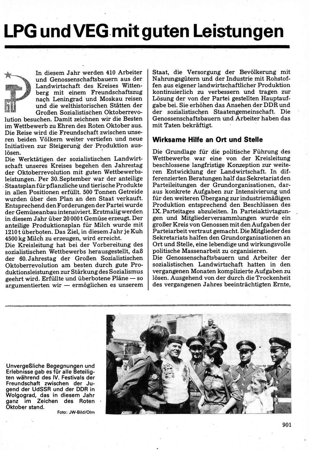 Neuer Weg (NW), Organ des Zentralkomitees (ZK) der SED (Sozialistische Einheitspartei Deutschlands) für Fragen des Parteilebens, 32. Jahrgang [Deutsche Demokratische Republik (DDR)] 1977, Seite 901 (NW ZK SED DDR 1977, S. 901)