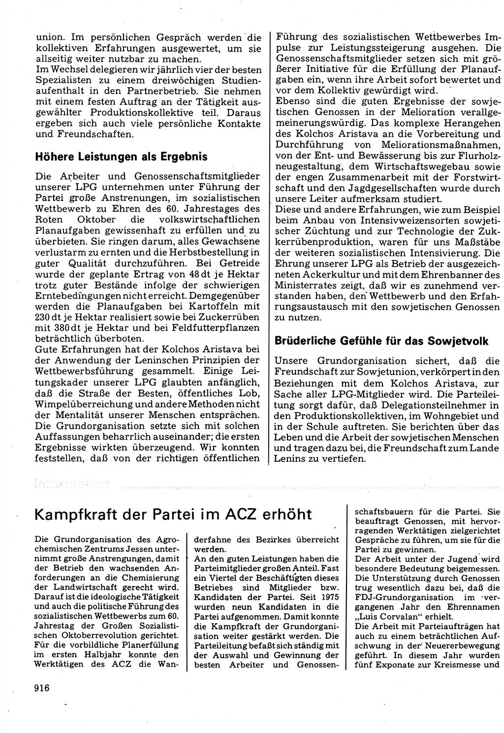 Neuer Weg (NW), Organ des Zentralkomitees (ZK) der SED (Sozialistische Einheitspartei Deutschlands) für Fragen des Parteilebens, 32. Jahrgang [Deutsche Demokratische Republik (DDR)] 1977, Seite 916 (NW ZK SED DDR 1977, S. 916)