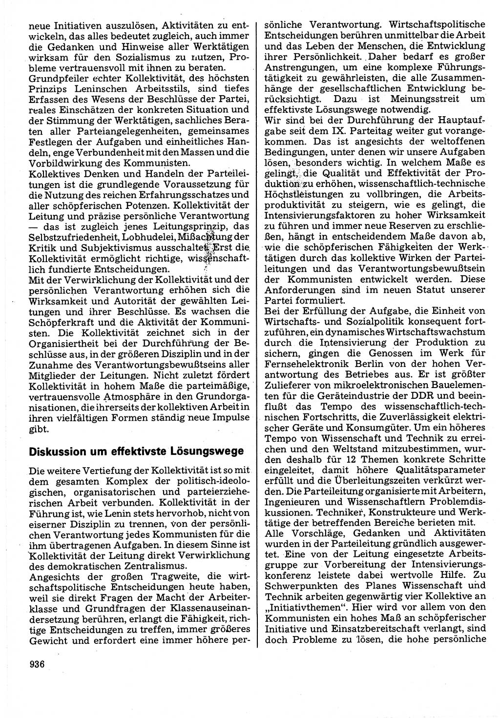 Neuer Weg (NW), Organ des Zentralkomitees (ZK) der SED (Sozialistische Einheitspartei Deutschlands) für Fragen des Parteilebens, 32. Jahrgang [Deutsche Demokratische Republik (DDR)] 1977, Seite 936 (NW ZK SED DDR 1977, S. 936)