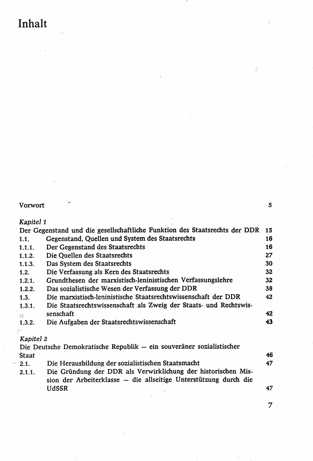 Staatsrecht der DDR (Deutsche Demokratische Republik), Lehrbuch 1977, Seite 7 (St.-R. DDR Lb. 1977, S. 7)