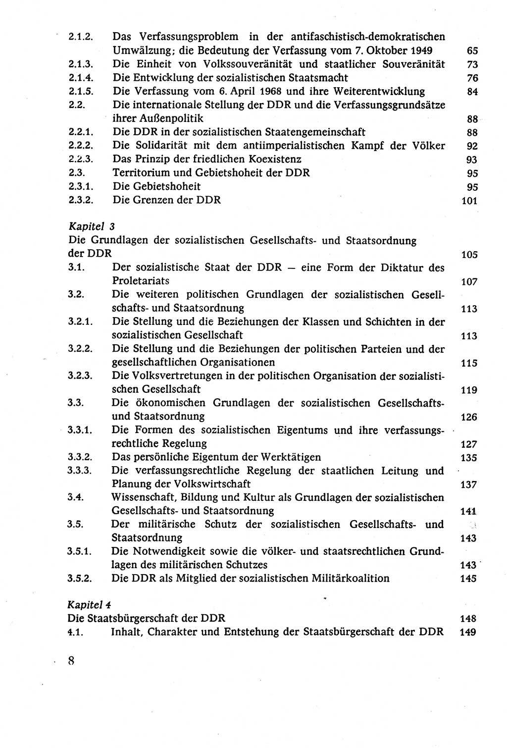 Staatsrecht der DDR (Deutsche Demokratische Republik), Lehrbuch 1977, Seite 8 (St.-R. DDR Lb. 1977, S. 8)