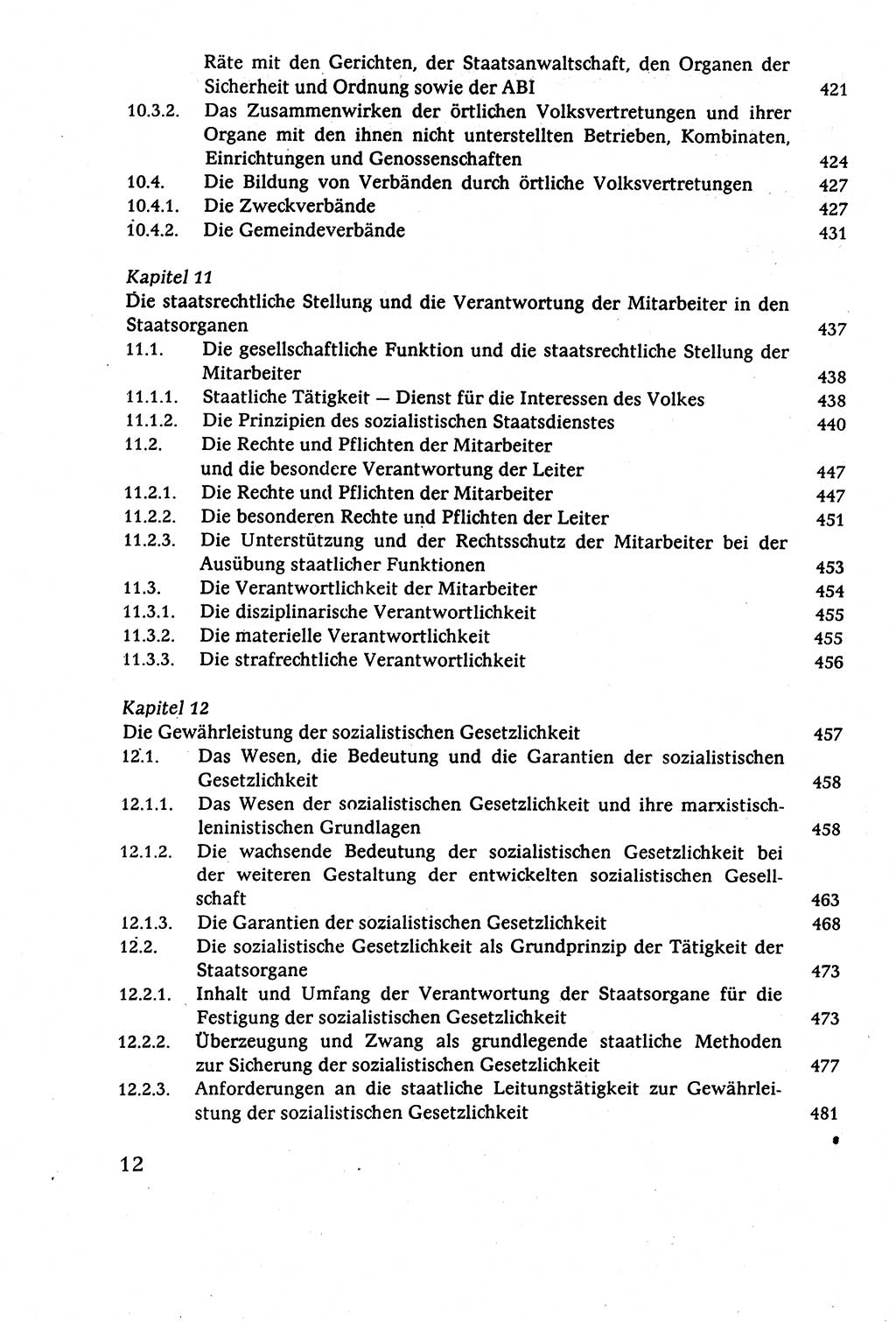 Staatsrecht der DDR (Deutsche Demokratische Republik), Lehrbuch 1977, Seite 12 (St.-R. DDR Lb. 1977, S. 12)
