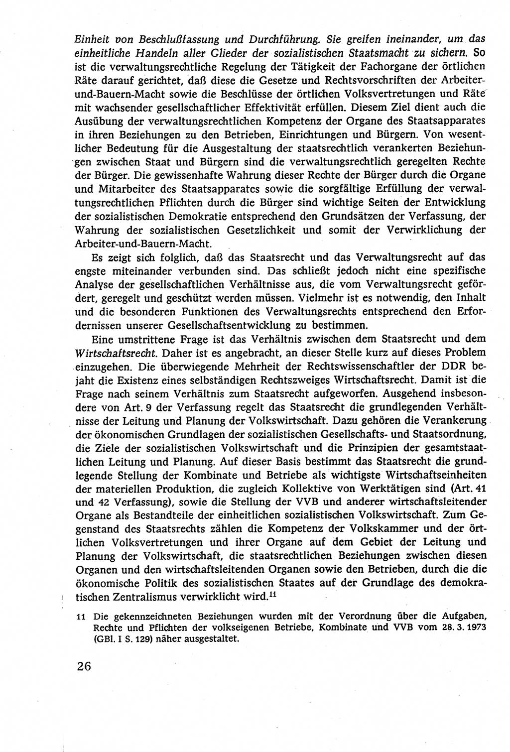 Staatsrecht der DDR (Deutsche Demokratische Republik), Lehrbuch 1977, Seite 26 (St.-R. DDR Lb. 1977, S. 26)