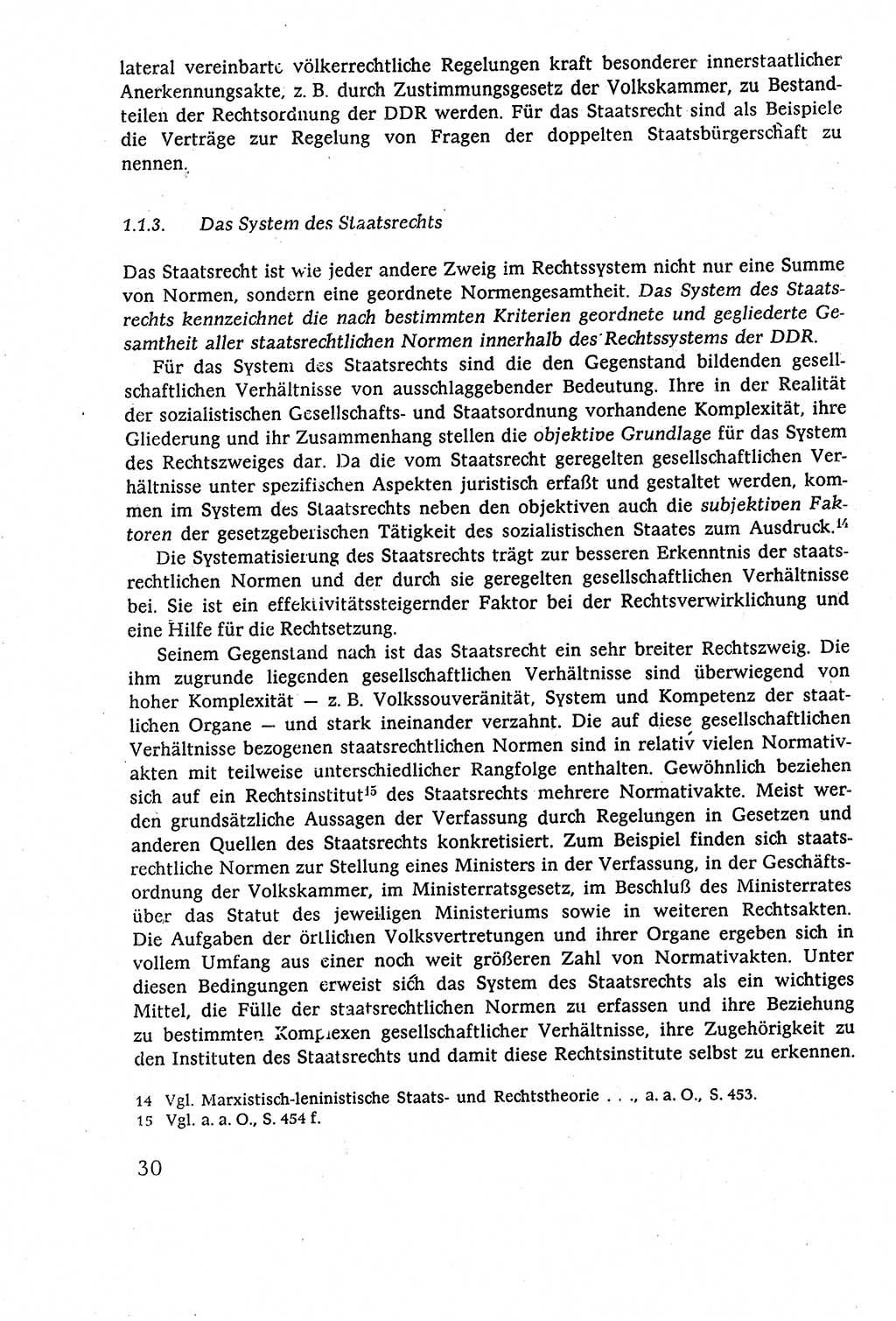 Staatsrecht der DDR (Deutsche Demokratische Republik), Lehrbuch 1977, Seite 30 (St.-R. DDR Lb. 1977, S. 30)