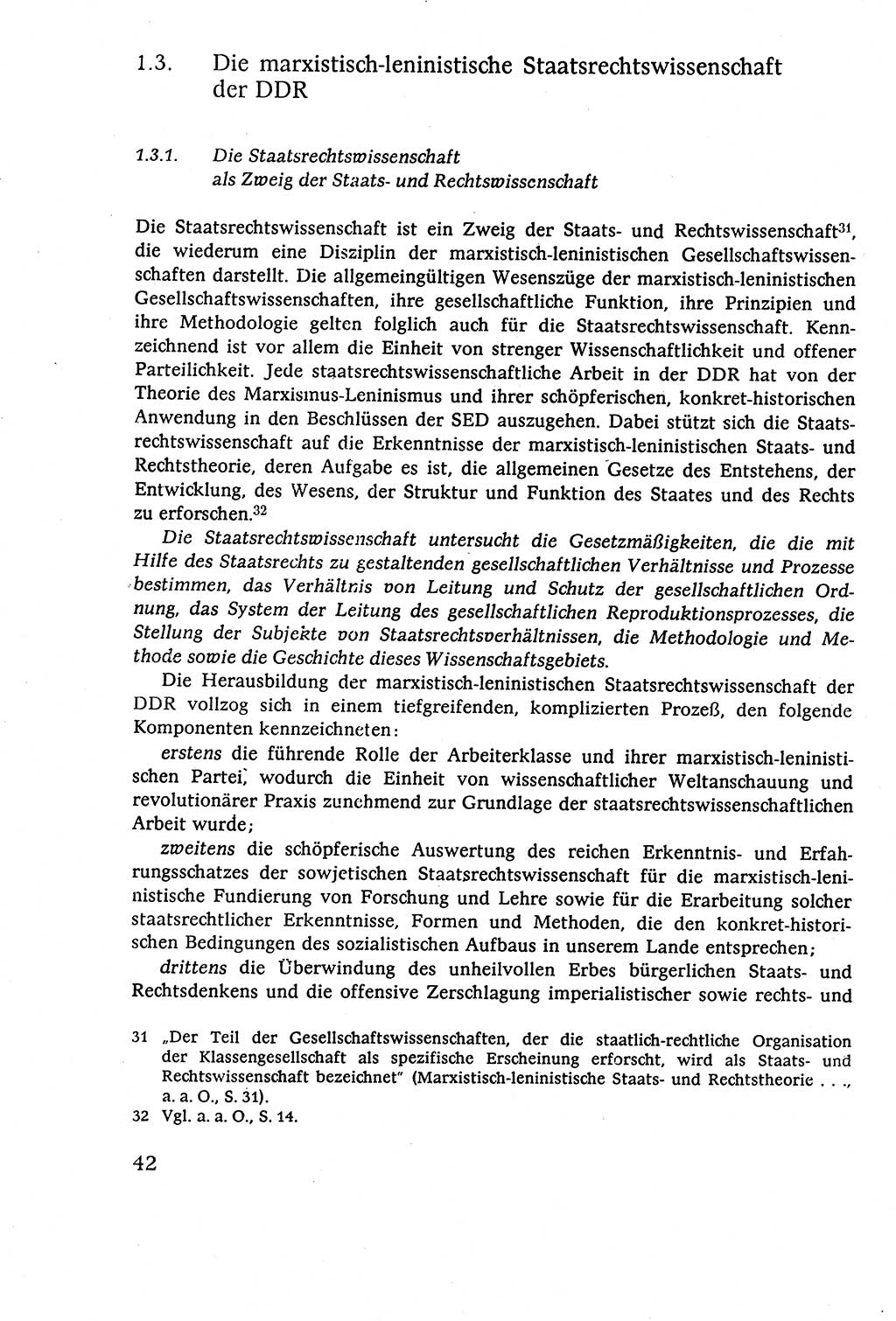 Staatsrecht der DDR (Deutsche Demokratische Republik), Lehrbuch 1977, Seite 42 (St.-R. DDR Lb. 1977, S. 42)