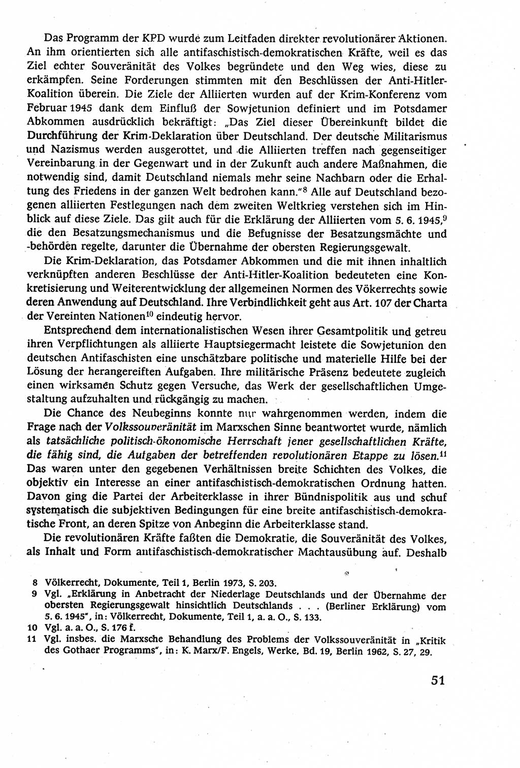 Staatsrecht der DDR (Deutsche Demokratische Republik), Lehrbuch 1977, Seite 51 (St.-R. DDR Lb. 1977, S. 51)