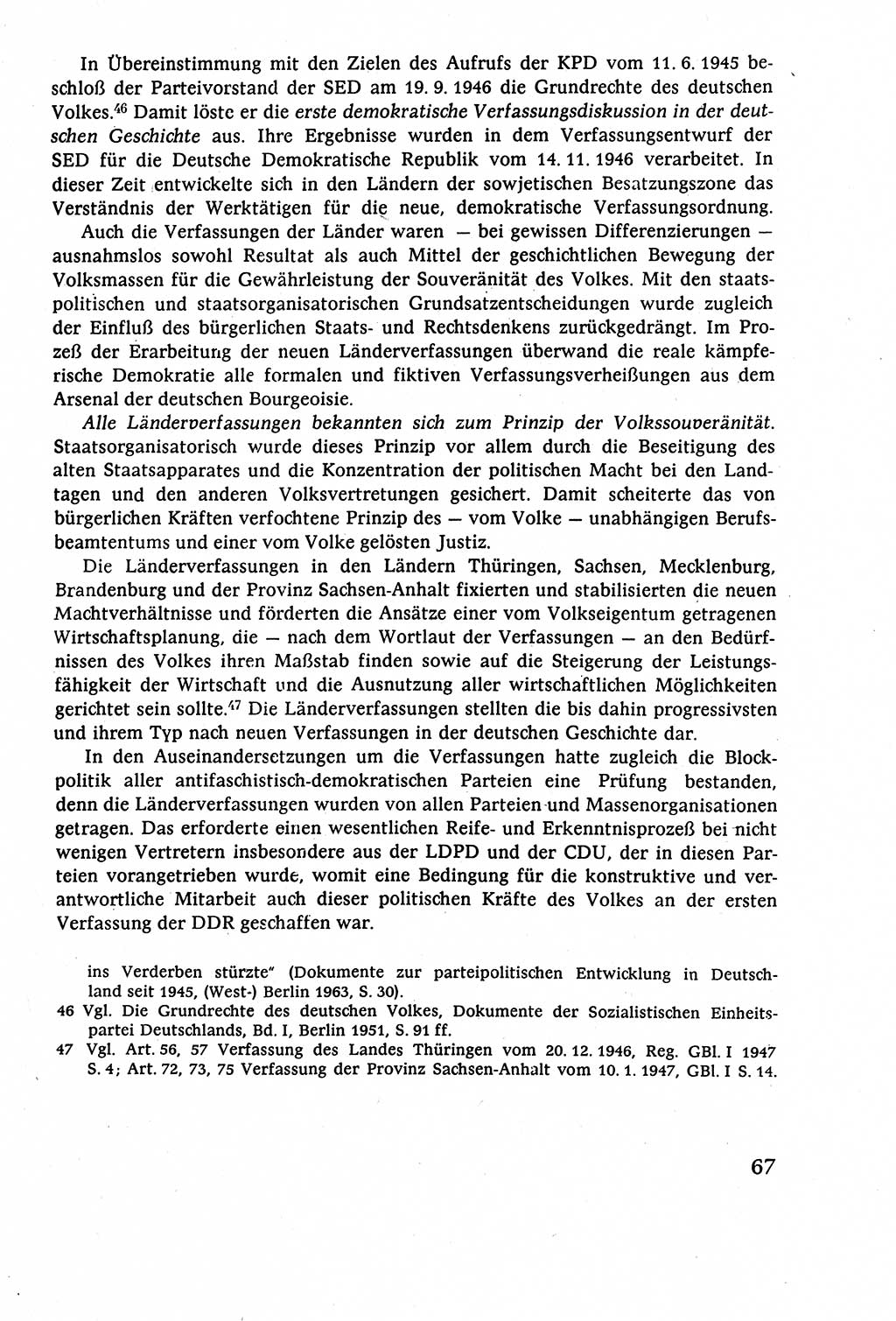 Staatsrecht der DDR (Deutsche Demokratische Republik), Lehrbuch 1977, Seite 67 (St.-R. DDR Lb. 1977, S. 67)