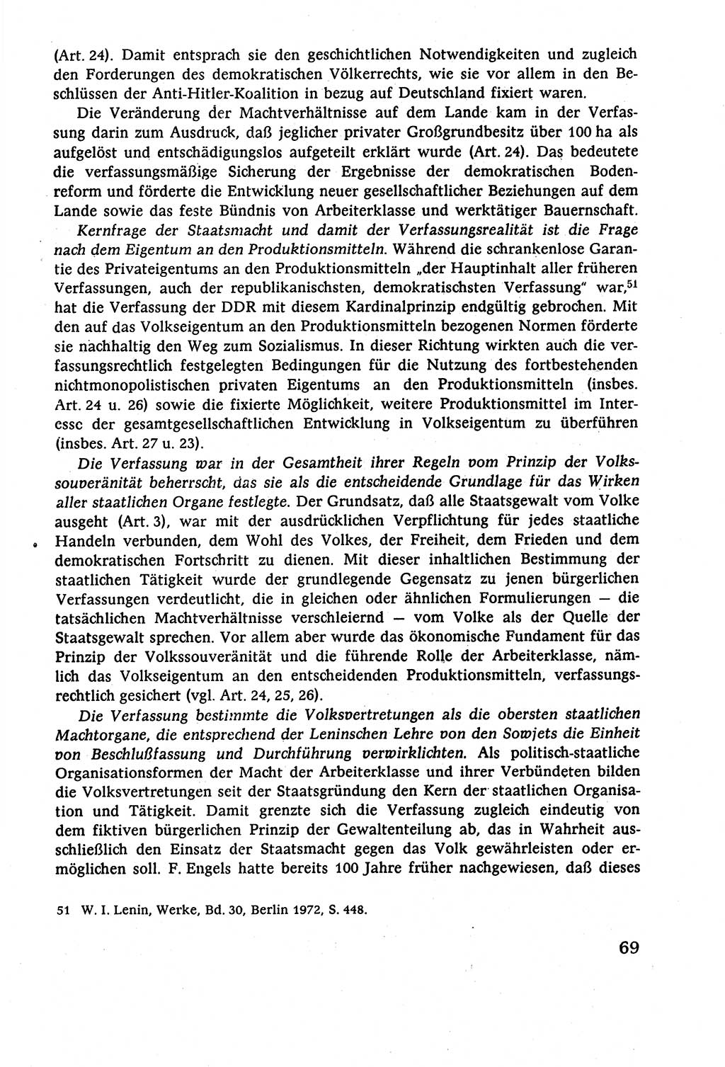 Staatsrecht der DDR (Deutsche Demokratische Republik), Lehrbuch 1977, Seite 69 (St.-R. DDR Lb. 1977, S. 69)