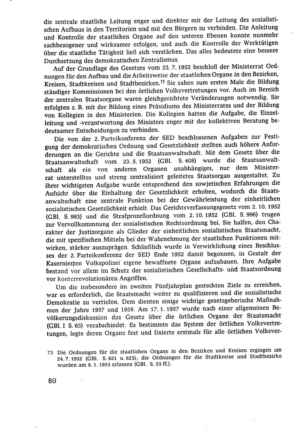 Staatsrecht der DDR (Deutsche Demokratische Republik), Lehrbuch 1977, Seite 80 (St.-R. DDR Lb. 1977, S. 80)